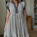  <.>- Breton Ruffle Breeze Midi Dress
