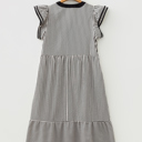  <.>- Breton Ruffle Breeze Midi Dress
