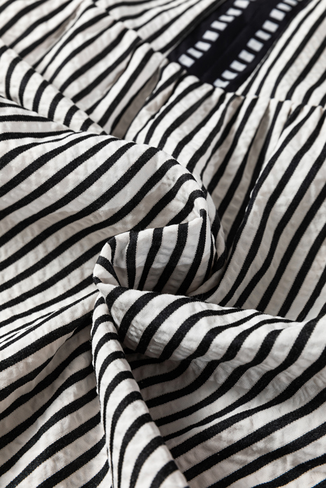 <.>- Breton Ruffle Breeze Midi Dress