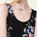  SALE!  Last Piece - Size S - only -Love Kuza - Made in USA - Black Floral Drop-Waist Dress