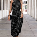 Black Small Love Kuza Dotty Delight Maxi Dress