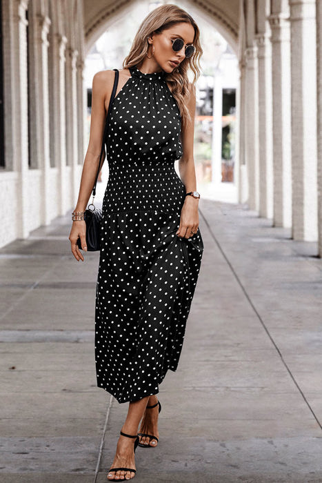 Love Kuza Dotty Delight Maxi Dress