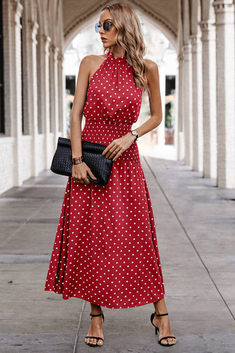 Love Kuza Dotty Delight Maxi Dress