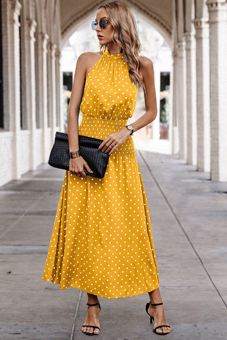 Love Kuza Dotty Delight Maxi Dress