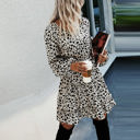  Love Kuza Abstract Dots Long Sleeve Dress 