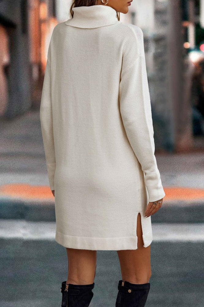 Love Kuza Turtleneck Cozy Sweater Dress