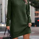 Olive Size 2 Love Kuza Turtleneck Cozy Sweater Dress