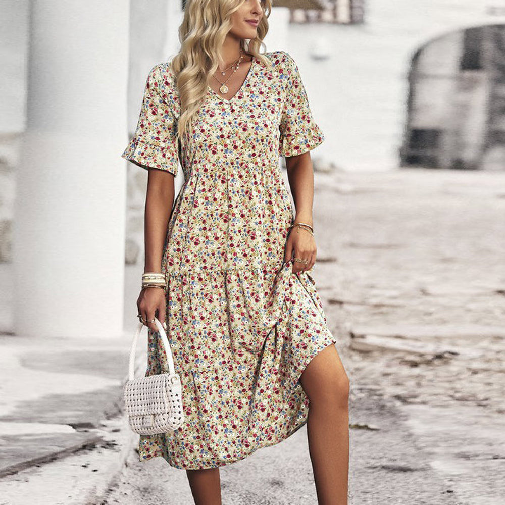 Love Kuza Ditsy Delight Midi Dress