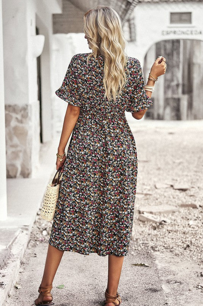 Love Kuza Ditsy Delight Midi Dress