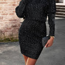 Black Size 2 Love Kuza Off Shoulder Sparkle Dress