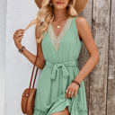 Green Small Love Kuza Boho Vibe Sleeveless Dress