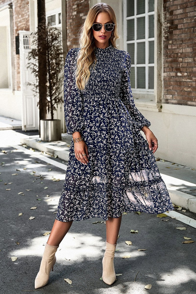 Love Kuza Ditsy Charm Midi Dress