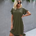 Olive Small Love Kuza Wild Harmony Shift Dress