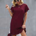 Wine Small Love Kuza Wild Harmony Shift Dress