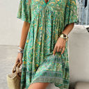 Green Large Love Kuza Paisley Whisper Dress