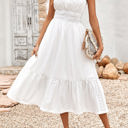 White Small Love Kuza Garden Muse Dress