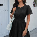 Black Large Love Kuza Sunlace Charm Dress