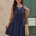 Navy Large Love Kuza Bowtide Breeze Dress