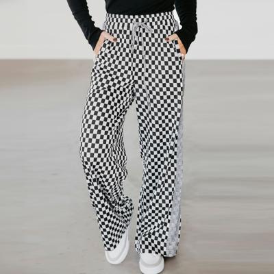 Love Kuza - Checkerboard Streetwide Lounge Pant