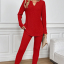  Love Kuza - Crimson Cozy Lounge Set