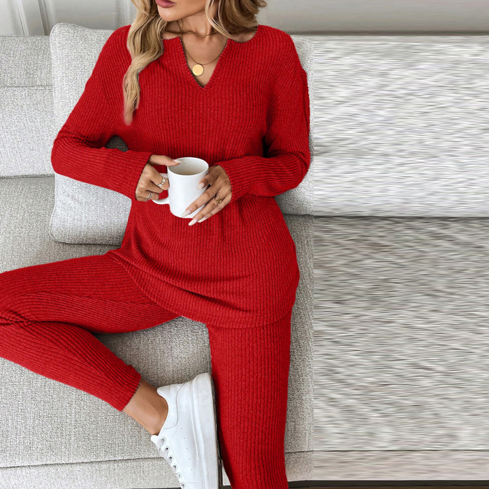Love Kuza - Crimson Cozy Lounge Set