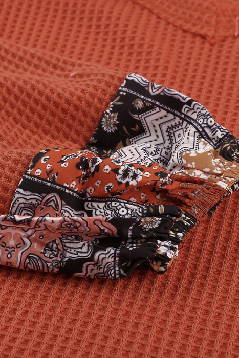 Love Kuza - Autumn Bloom Waffle Top
