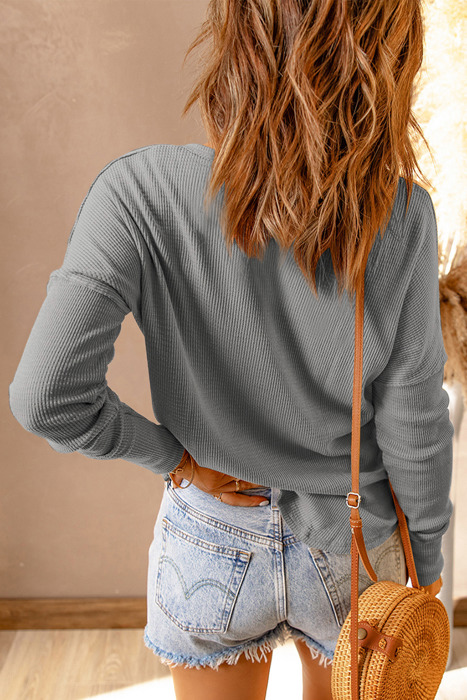Love Kuza - Weekend Waffle Henley