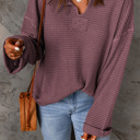  Love Kuza - Mauve Bliss Waffle Knit Top