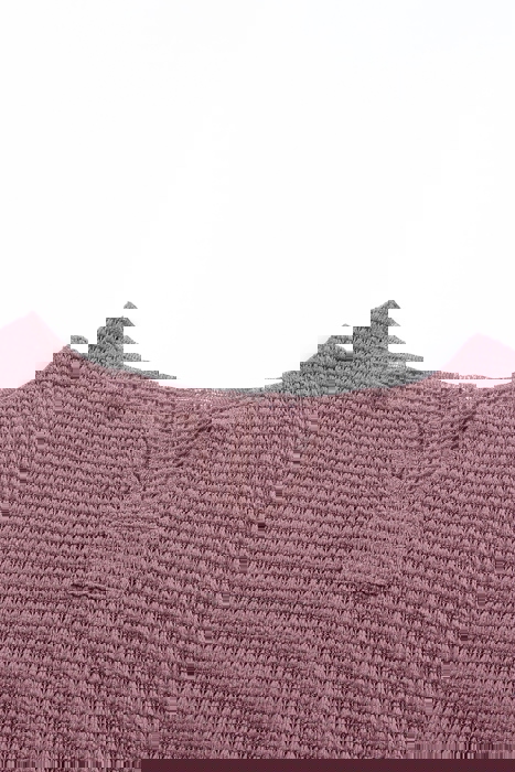 Love Kuza - Mauve Bliss Waffle Knit Top