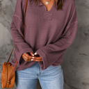  Love Kuza - Mauve Bliss Waffle Knit Top