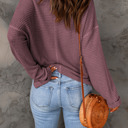  Love Kuza - Mauve Bliss Waffle Knit Top