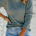  Love Kuza - Meadow Mist Waffle Top