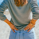  Love Kuza - Meadow Mist Waffle Top