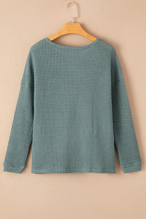Love Kuza - Meadow Mist Waffle Top