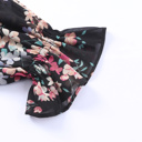  - Midnight Blossom Ruffle Blouse