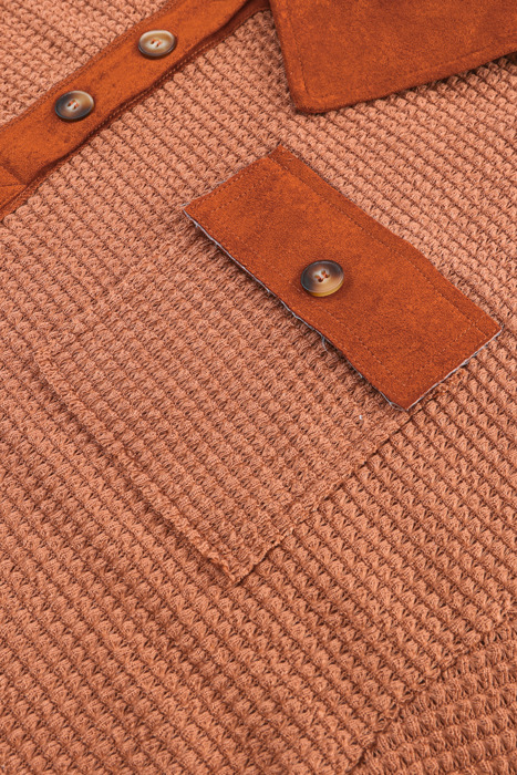 Love Kuza - Rustic Ember Waffle Knit Pullover