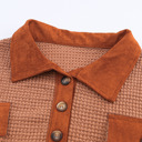  Love Kuza - Rustic Ember Waffle Knit Pullover