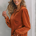  Love Kuza - Velvet Charm Ruffle Blouse