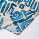  - Azure Scribble Bloom Top