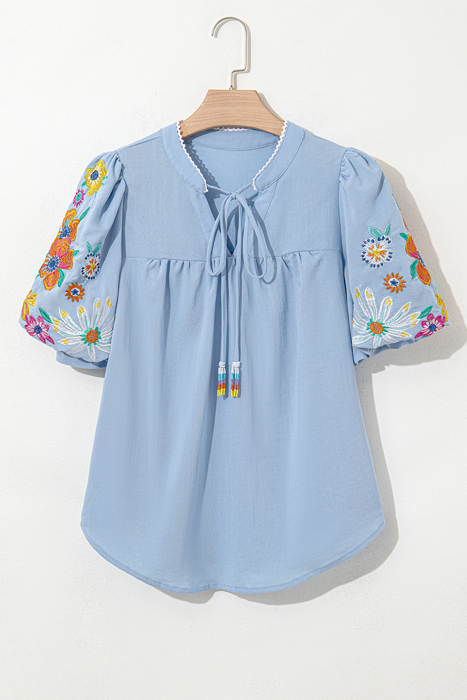  - Daisy Meadow Embroidered Top