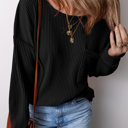  Love Kuza - Urban Texture Waffle Knit Top