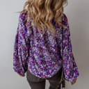  Love Kuza - Violet Bloom Tassel Blouse