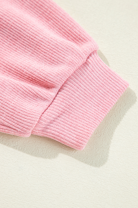 Love Kuza - Blush Haven Button Knit Top