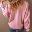  Love Kuza - Blush Haven Button Knit Top