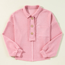  Love Kuza - Blush Haven Button Knit Top