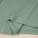  Love Kuza -Soft Moss Colorblock Lounge Top