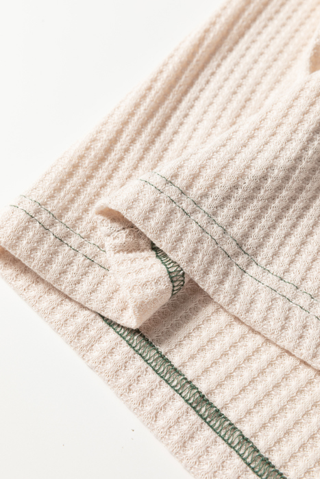 Love Kuza - Evergreen Breeze Waffle Knit Top