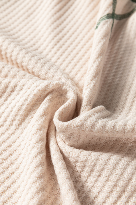 Love Kuza - Evergreen Breeze Waffle Knit Top