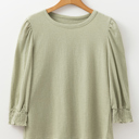  Love Kuza - Soft Sage Poet Sleeve Top