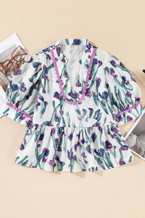 <.> - Iris Whisper Peplum Blouse